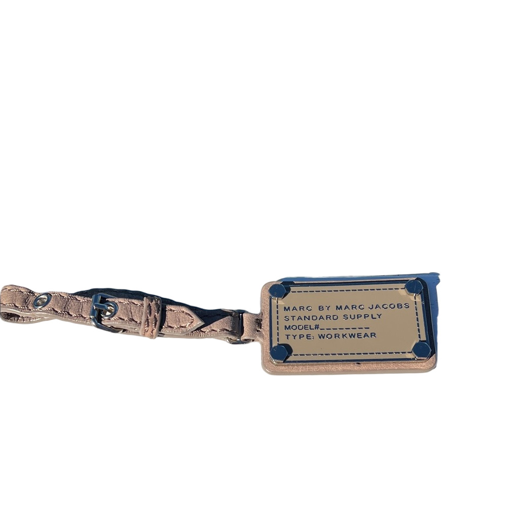 Marc by Marc Jacobs Taupe Leather Hang Tag